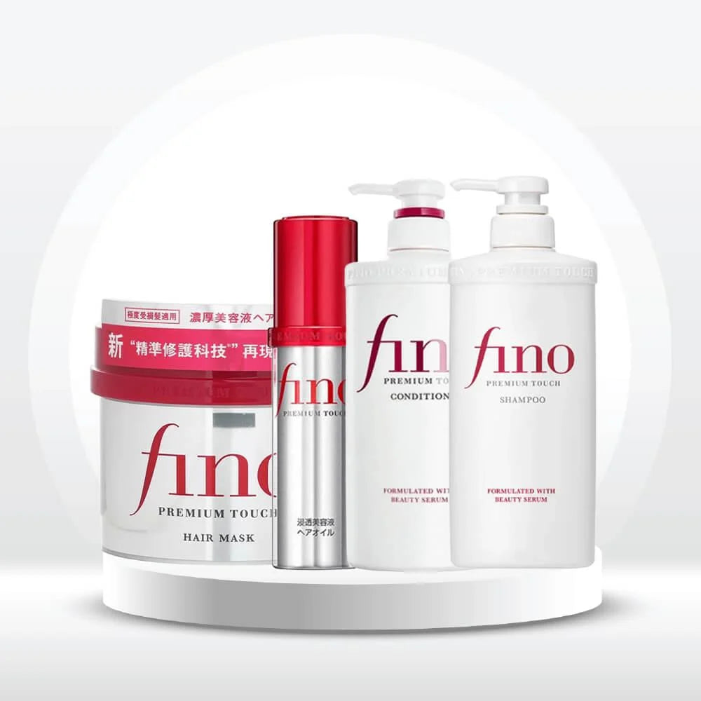 Pack Fino Premium Touch – Shiseido (Shampoo + Conditioner + Hair Mask + Hair Oil)
