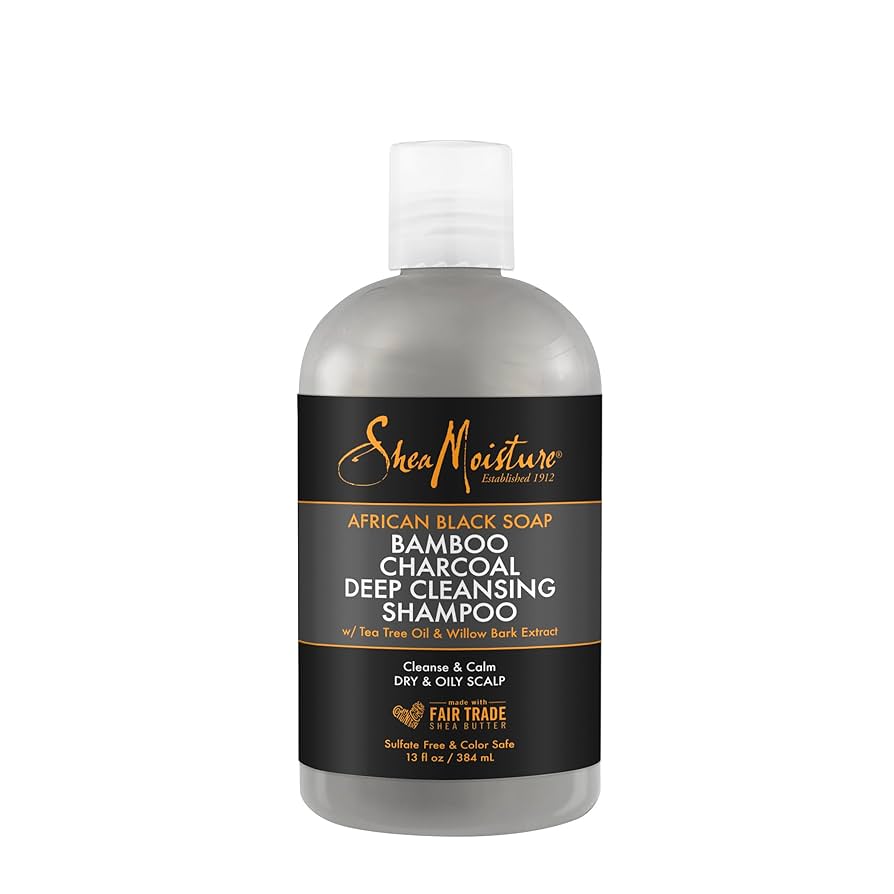 SheaMoisture African Black Soap + Bamboo Charcoal Deep Cleansing Shampoo