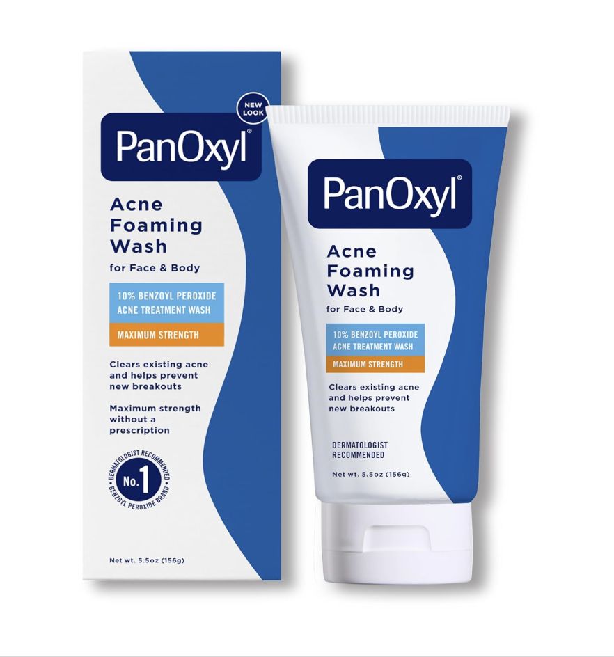 PanOxyl – Acne Foaming Wash Benzoyl Peroxide 10% Maximum Strength - 156 g