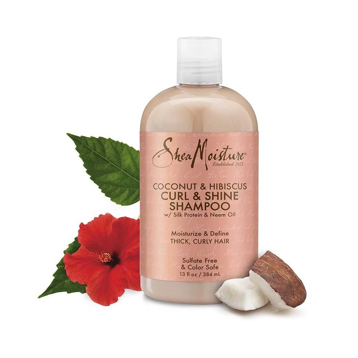 SheaMoisture Coconut & Hibiscus Curl & Shine Hair Shampoo – 384ml