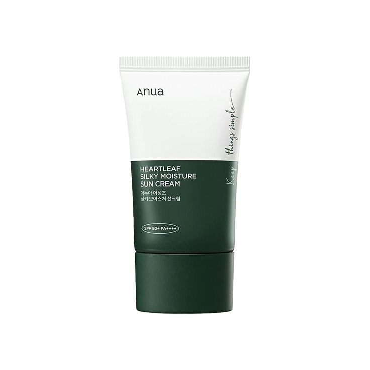 ANUA - Heartleaf Silky Moisture Sun Cream SPF 50+ PA++++ (50ml)