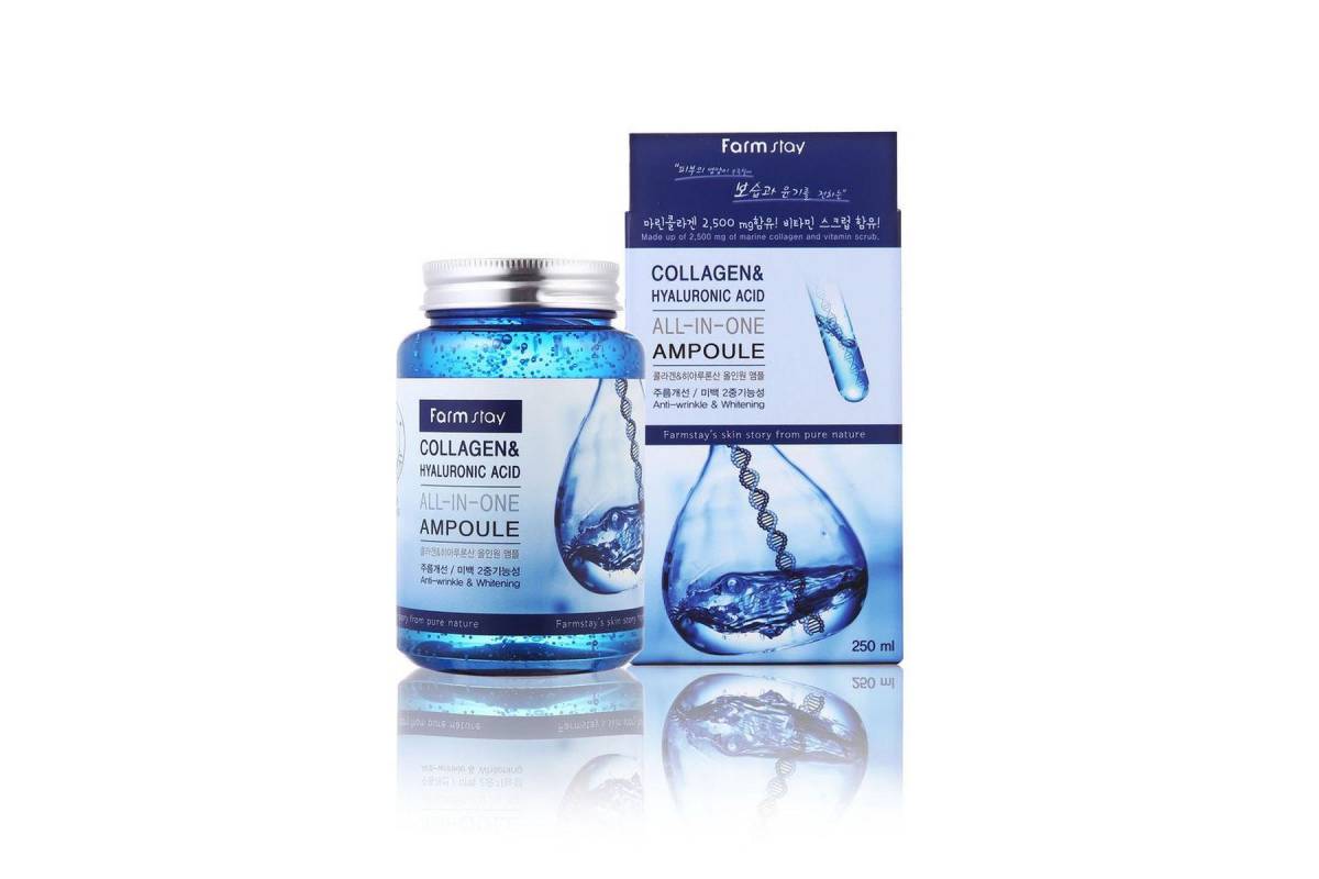 Farmstay Collagen & Hyaluronic Acid All-In-One Ampoule - 250 ml
